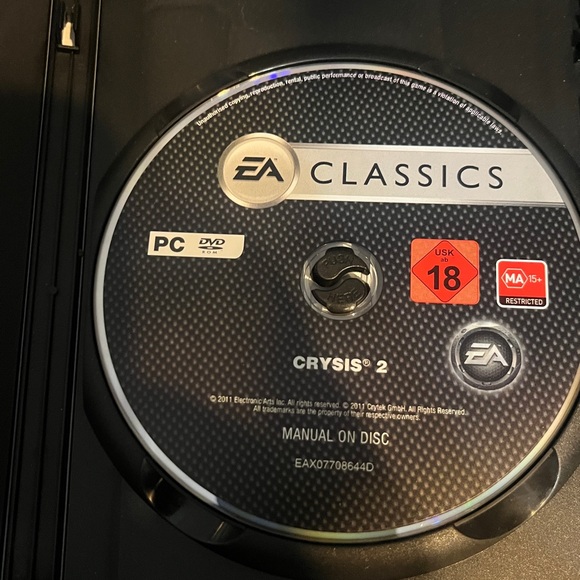 Crysis 2 PC DVD CD-ROM Video game No Manual - Picture 3 of 4